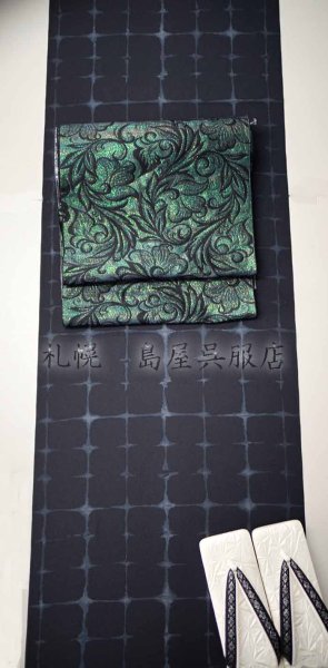 画像8: 女性用草履：カレンブロッソ・Ｍサイズ／博多織ラメ・銀 (8)