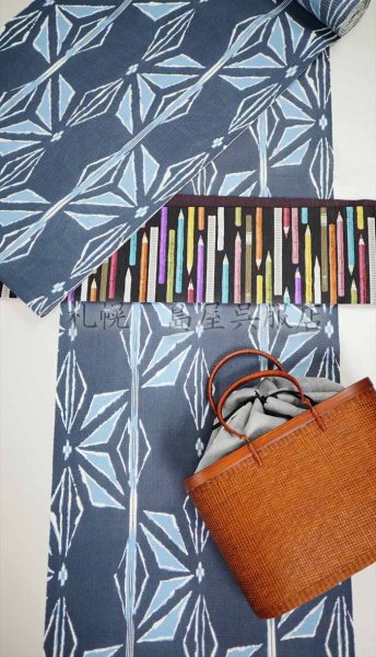 画像10: 【キングサイズ】変わり麻の葉(綿麻紅梅) (10)