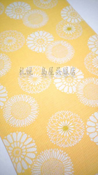 画像3: 紺仁：菊尽くし（綿麻紅梅） (3)