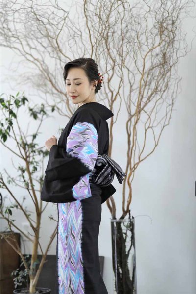 画像5: 59kimono　夜の水面 (5)