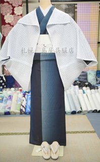 お仕立て上がり品】レース羽織・Leaf灰紫