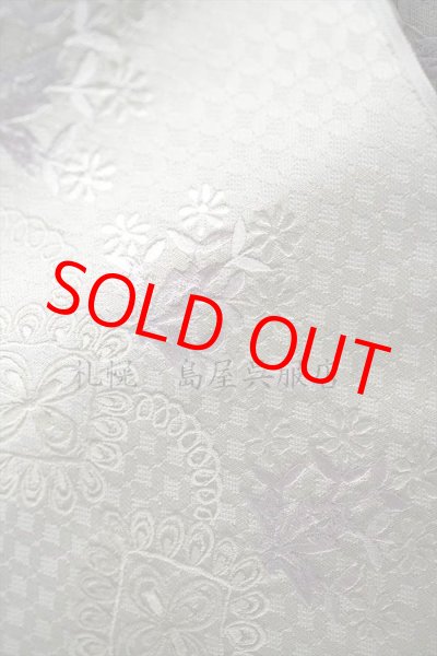 画像4: 九寸名古屋帯：刺しゅう・花とレース (4)