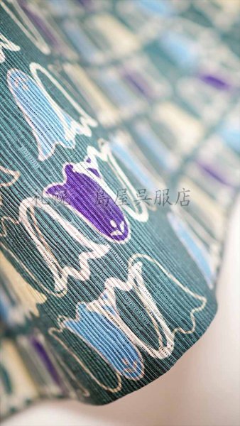 画像8: 半幅帯：リバーシブル　なでしこ／チューリップ (8)