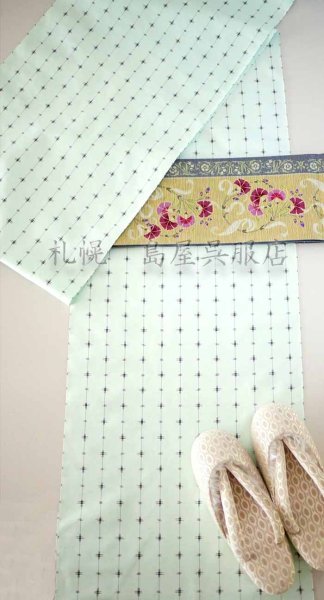 画像9: 半幅帯：リバーシブル　なでしこ／チューリップ (9)