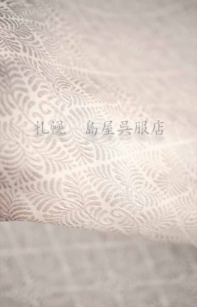 画像3: 【超広幅】お召:京丹後お召 羊歯菱 (3)