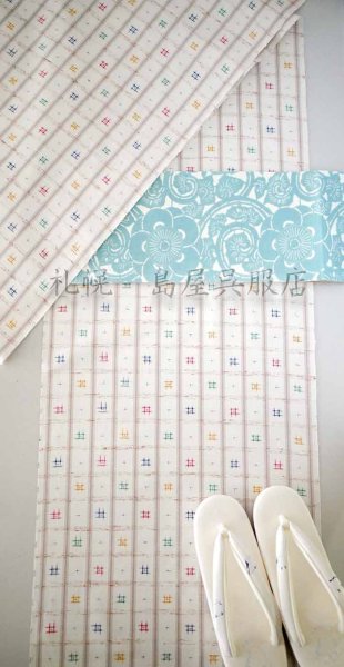 画像13: ぜんまい紬：伝統工芸士・根津　儀一作「夢幻」（井桁） (13)