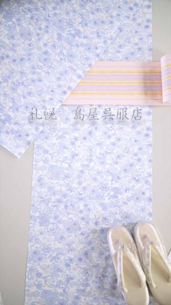 画像10: 半幅帯：花織／首里道屯（ロートン）織・ベビーピンク (10)