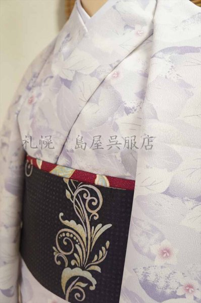 画像9: 半幅帯：岡重・更紗（グレープ） (9)