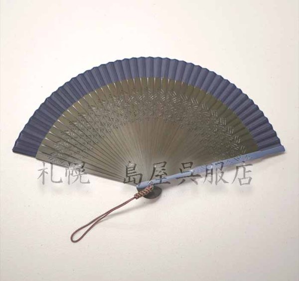 画像2: 【桐箱入り】扇子・透かし柄 (2)