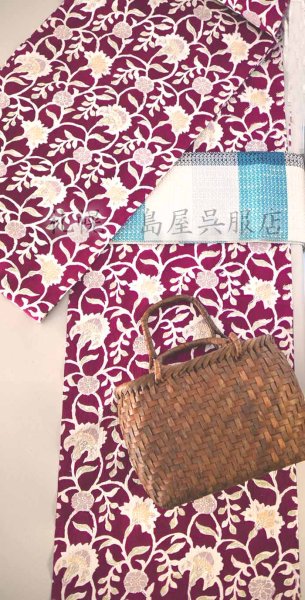 画像6: 半幅帯:おしゃれ四寸帯 胡蝶 (6)