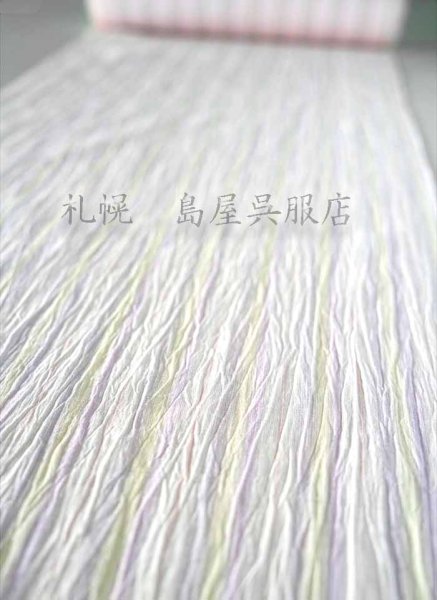 湯もみした縮のシボ立ちがキレイ。