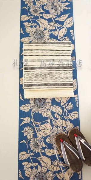 画像6: 竺仙：ひまわり（奥州小紋） (6)