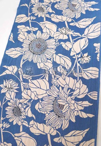 画像4: 竺仙：ひまわり（奥州小紋） (4)