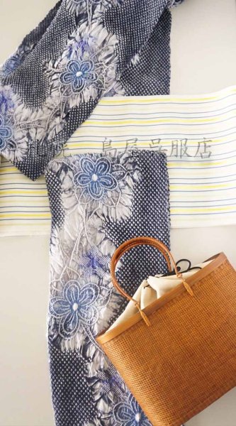 画像9: (夏)八寸名古屋帯:博多織・イエローライン (9)