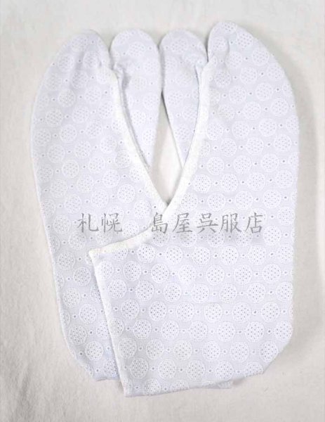 画像2: ゑびす足袋・レース（こもれび・ブルー） (2)