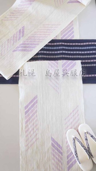 画像6: 女性用草履：カレンブロッソ・Mサイズ／ボタニカルレース・白に濃紺 (6)