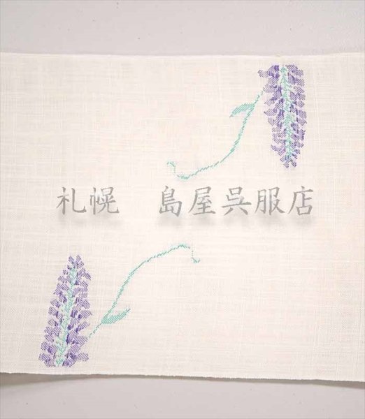 前柄も藤の花。