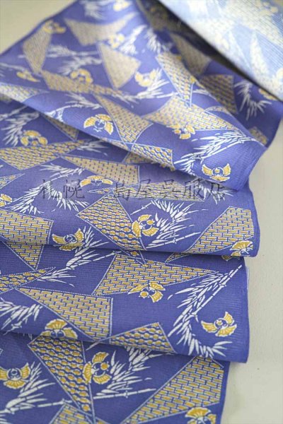 画像4: 加賀染め・古代型夏衣（綿絽・雀） (4)