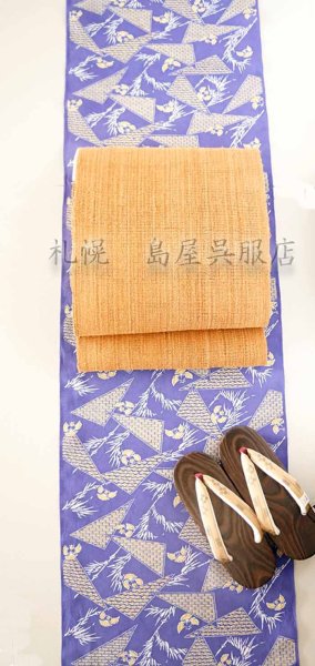 画像5: 加賀染め・古代型夏衣（綿絽・雀） (5)