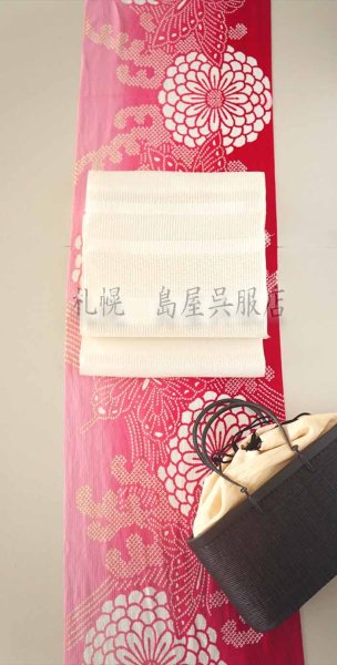 画像9: 三勝／蝶と大菊（赤ぼかし） (9)