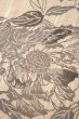 画像2: 竺仙：美人三部作「座れば牡丹」（松煙染小紋） (2)