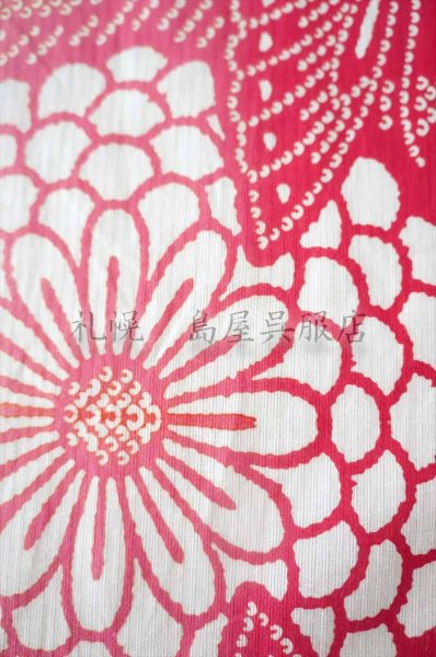 画像4: 三勝／蝶と大菊（赤ぼかし） (4)