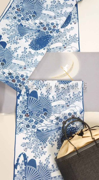 画像7: （夏）九寸名古屋帯：月の舟 (7)