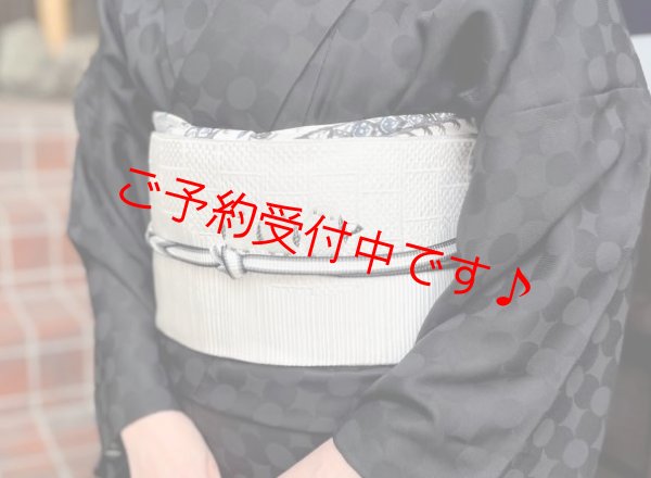 画像8: 八寸名古屋帯：【島屋オリジナル】シマエナガ (8)