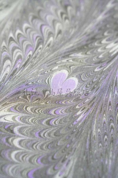 画像4: 小千谷縮:島屋オリジナル・墨流し(紫系) (4)