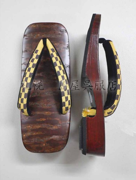 画像3: 男性用下駄：桜張り（Ｌサイズ） (3)