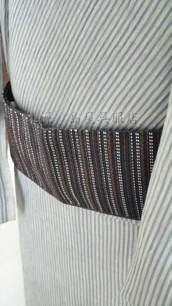 画像7: 角帯：リバーシブル　モザイク小紋 (7)