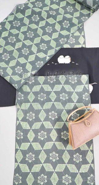 画像6: 小千谷縮：加賀染め・古代型夏衣 (6)