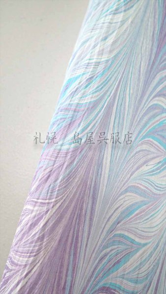 画像3: 小千谷縮：島屋オリジナル・墨流し（ツートン） (3)