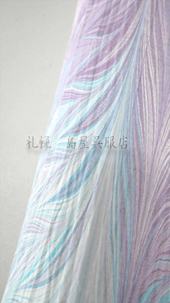 画像4: 小千谷縮：島屋オリジナル・墨流し（ツートン） (4)