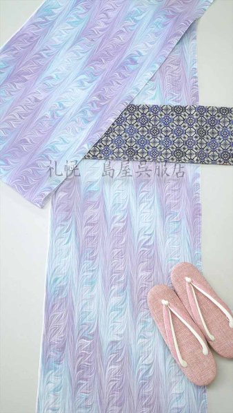 画像7: 半幅帯：リバーシブル　花音 (7)