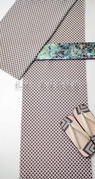 画像11: 男性用下駄：桐・升紋 (11)