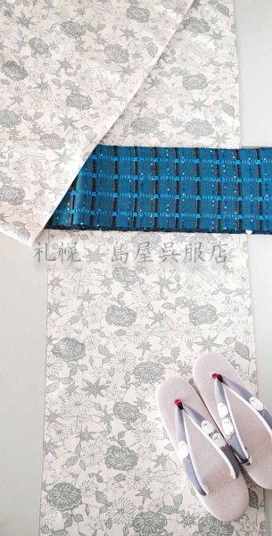 画像9: 【島屋オリジナル】女性用草履：カレンブロッソ・Ｍサイズ／シマエナガ（グレージュ×灰紫） (9)