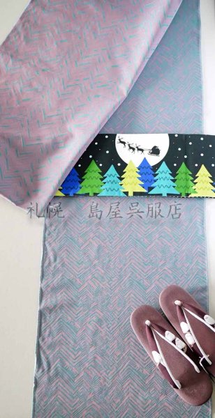 画像7: 半幅帯:リバーシブル クリスマス/ドット (7)