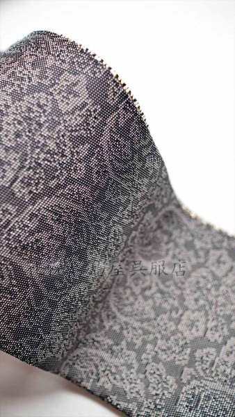 画像5: 角帯：西陣織　しなやかさはお墨付き！　ハチの巣／花唐草 (5)