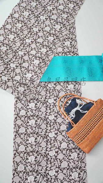 画像7: セオα／牡丹唐草（チョコレートブラウン） (7)