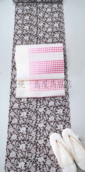 画像6: セオα／牡丹唐草（チョコレートブラウン） (6)