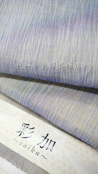 画像1: 長襦袢：きくちいまさん監修・彩加〜ｓａｉｋａ〜／黄×青 (1)