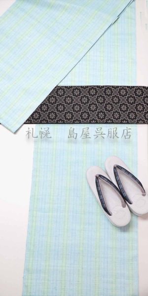 画像13: 半幅帯：リバーシブル博多織　アラベスク／花つなぎ（黒） (13)