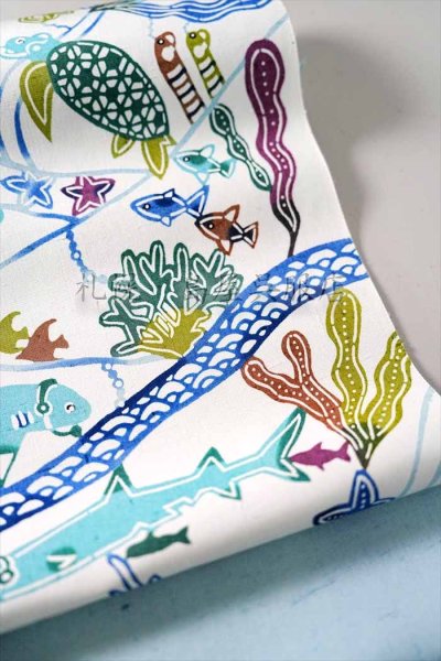 画像6: 九寸名古屋帯：きくちいまオリジナル製作委員会「海フェス」 (6)