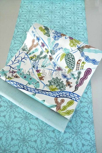 画像15: 九寸名古屋帯：きくちいまオリジナル製作委員会「海フェス」 (15)