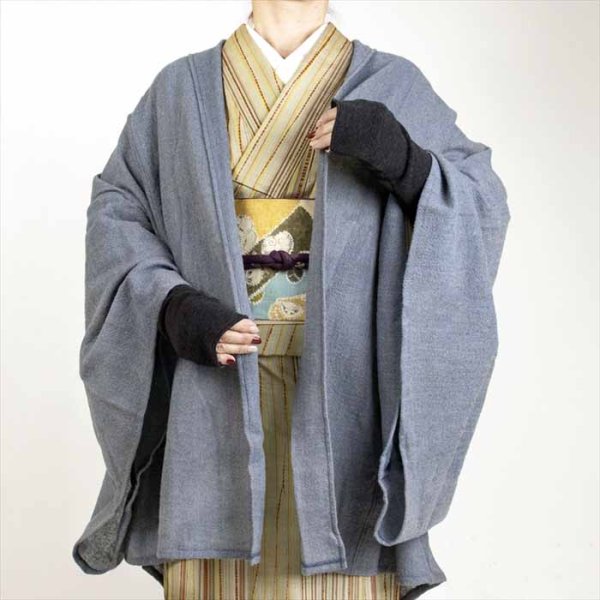 画像6: 【新】きもの用防寒ロング手袋　マフマフ・ブラック (6)