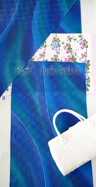 画像11: 九寸名古屋帯：琉球本紅型・ブーゲンビリア（津田かすみ氏作） (11)