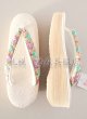 画像3: 女性用草履：カレンブロッソ・Mサイズ／刺しゅう鼻緒・花爛漫 (3)