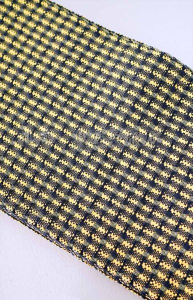 画像4: 半幅帯：おしゃれ四寸帯　北斗七星（モスグリーン／イエロー） (4)