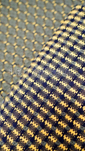 画像5: 半幅帯：おしゃれ四寸帯　北斗七星（モスグリーン／イエロー） (5)